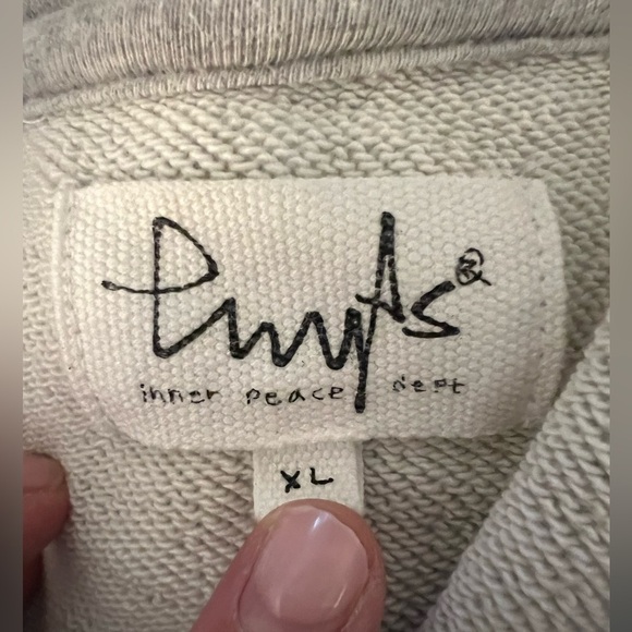 PHYPS Dept. dalmation puppy grey heavyweight streetwear skater hoodie XL - Picture 4 of 11